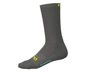 ALE' Calzini invernali unisex, Grigio/giallo al neon, L