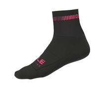 Alé Clothing Logo Q-Skin 12cm Socks Black/Pink L/44-47