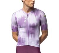 Alé Cycling Argon - Maglia da Ciclismo a Maniche Corte da Uomo, Rap Dry Carbon, Micro Aero & Piuma Mesh, Maniche a Taglio Vivo, Cintura di stabilità, vestibilità Leggera