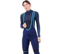 Alé Cycling Klimatik K-Atmo 2.0 - Salopette Invernali Impermeabili da Donna, Blu Navy, XS