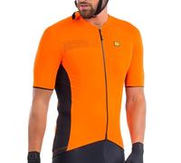 Alé Cycling Pragma Color Block Maglia a Maniche Corte, Arancione, L Uomo