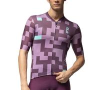 Alé Cycling Pragma Pixel - Maglia da Ciclismo a Maniche Corte da Uomo, in Microfibra Leggera, Maniche Tagliate al Laser, Lati in Rete Traspirante, Tessuto ad Asciugatura Rapida, 3 Tasche Posteriori