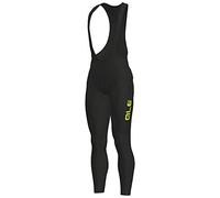 Alé Cycling Salopette Invernale da Uomo, Nero/Giallo Fluo, 3XL