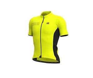 Alé Cycling Solid Colour Block Manica Corta Jersey Uomo Flou Giallo 2020 Ciclismo Jersey Manica Corta