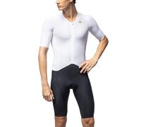 Alé Cycling Triathlon Eagle - Tuta da Triathlon a Maniche Corte da Uomo, Maniche aerodinamiche a Jet, Design multidisciplinare, per Nuoto, Bicicletta, Corsa, vestibilità a Compressione con Cuciture