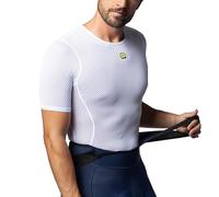 Alé Cycling Velo Active Intimo - Strato Base a Maniche Corte, Unisex, Colore: Bianco, XS/S