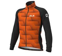 Alé Giubbino invernale ciclismo SOLID-SHARP, nero/arancio fluo, Tg S