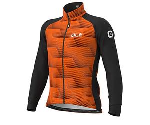 Alé Giubbino invernale ciclismo SOLID-SHARP, nero/arancio fluo, Tg S