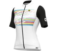 Alé - Maglia a Maniche Corte, da Donna, con Logo PRS, Colore Bianco, S