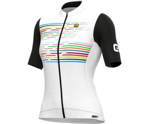Alé - Maglia a Maniche Corte, da Donna, con Logo PRS, Colore Bianco, S