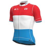 Ale Maglia A Maniche Corte Groupama Fdj 2021 Luxembourg Champion Pr-s Red / White / Blue