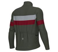 Ale Maglia A Maniche Lunghe Off Road-gravel Wool Line Bordeaux