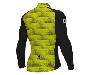 Ale Maglia A Maniche Lunghe Solid Sharp Black / Fluor Yellow