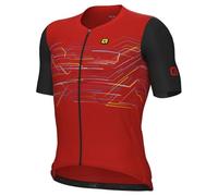 ALE' Maglia ciclismo MEGABYTE PR-E rosso 2024 - M