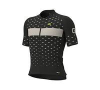 Ale Maglia ciclismo PR-R STARS nero-tortora - L