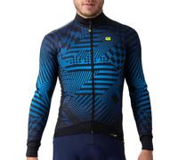Alé PR-S Checker Maglia Cyling Manica Lunga Uomo, Blu, L
