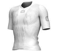ALE PRO Race Intimo Baselayer Manica Corta, Bianco, S/M Uomo
