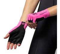ALE' Velocissimo Crono, Guanti Estivi Unisex Adulto XS Rosa fluo/Nero