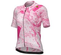 Maglia Alé PR.E Marble manica corta rosa bianco donna - S