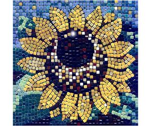 ALEA Mosaic Kit Mosaico Fai da Te, 20x20cm, Girasole