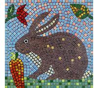 ALEA Mosaic Kit Mosaico Fai da Te, 20x20cm, Lapin avec carotte