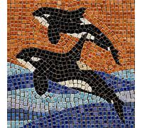 ALEA Mosaic Kit Mosaico Fai da Te, 20x20cm, Orca 2