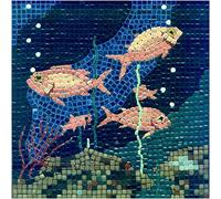 ALEA Mosaic Kit Mosaico Fai da Te, 20x20cm, Pesce 3