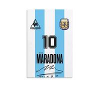 Aleakea Diego Maradona Art Design - Poster vintage su tela, stampa artistica da parete per casa, camera da letto, soggiorno, 50 x 75 cm