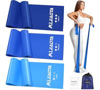 Aleaota Fasce per esercizi, fasce di resistenza per allenamento, fasce di resistenza per donne, fasce elastiche per fisioterapia, pilates, riabilitazione, stretching, allenamento della forza e yoga