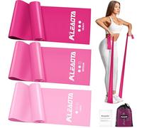 Aleaota Fascia per esercizi, fasce di resistenza con 3 livelli di resistenza, fasce elastiche con borsa per il trasporto e guida agli esercizi, fasce terapeutiche per yoga, pilates, allenamento della