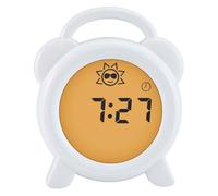 Alecto BC-100 Sveglia educativa per bambini - Allenatore del sonno per bambini - Imparare a dormire e svegliarsi con sveglia per bambini a LED - Bianco