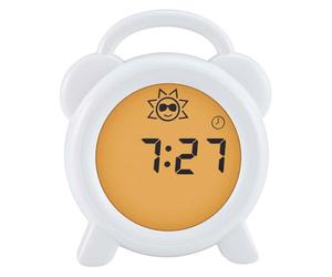 Alecto BC-100 Sveglia educativa per bambini - Allenatore del sonno per bambini - Imparare a dormire e svegliarsi con sveglia per bambini a LED - Bianco