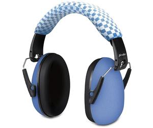 Alecto BV71 cuffie antirumore per bambini - protezione uditiva 29 dB SNR, pieghevoli, leggere, regolabili - per concerti, festival, studio - blu