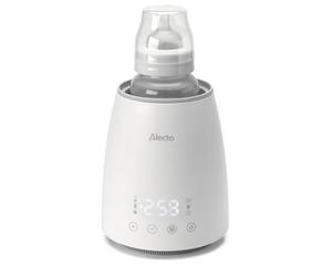 Alecto BW900 - Scalda biberon, sterilizzatore per biberon, 500 W, display bianco (Bianco, BW900)