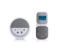 Alecto DBX150 - Lussuoso Full Eco DECT Audio Babyphone con proiettore, display, luce notturna e ninne - Bianco/Grigio