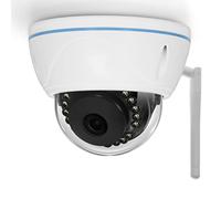 Alecto DVC136IP - Telecamera di sorveglianza a cupola esterna, telecamera IP con WiFi, Wi-Fi e IP55, supporto scheda SD 128 G (senza), bianco