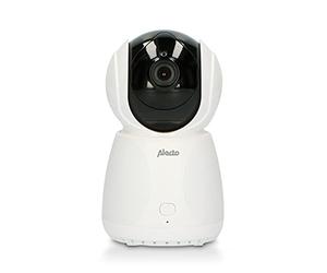 Alecto DVM-275C - Videocamera aggiuntiva per DVM-275, funzione di citofono digitale per baby shower, visione notturna, portata fino a 300 m, colore: Bianco