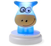 Alecto, NAUGHTY COW Luce notturna a LED per mucche dal design simpatico, Blu