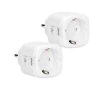Alecto, Set di 2 Prese Smart Wi-Fi 16A 3680W con Misurazione Energetica, Bianco