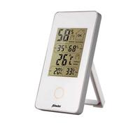 Alecto WS-75 - Termometro/igrometro Digitale, Misura la Temperatura e l'umidità in Ambienti Interni, Funzionamento a Batteria, Display LCD, Bianco