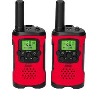 Alecto Walkie Talkie 2er Set per Kinder 7 km Reichw. rot/schw. FR115RD