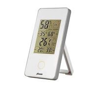 Alecto WS-75 - Termometro/igrometro Digitale, Misura la Temperatura e l'umidità in Ambienti Interni, Funzionamento a Batteria, Display LCD, Bianco
