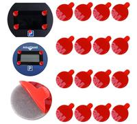 ALEEIK Set di 16 cuscinetti adesivi di ricambio su entrambi i lati, compatibili con adesivi Needit Park Lite per parcheggio e parabrezza