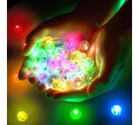 ALEENFOON Rotondo Lampada a Palloncino, 150 Mini Lampada LED a Palloncino Luci per Lanterna di Carta Zucca, Casa Natale Halloween Matrimonio Compleanno Festa Decorazione (Multicolore)