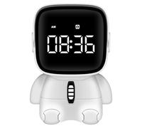 ALEENFOON Sveglia digitale a LED per bambini, sveglia astronauta con funzione snooze, 2 allarmi, conto alla rovescia, orologio digitale elettronico ricaricabile per camera da letto, ufficio