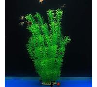 Alegi Grandi piante per acquario, in plastica artificiale, decorazione per piante, sicuro per tutti i pesci, altezza 51 cm, colore: verde