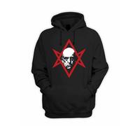 Aleister Crowley Unicursal Esagramma Pagana Pullover con Cappuccio