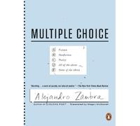 Alejandro Zambra Multiple Choice (Tascabile)
