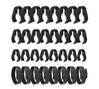 ALEKOR Clip per cavi per microfono - Clip per cavi a braccio morsetto in plastica - diverse dimensioni con fascette (32 pezzi)