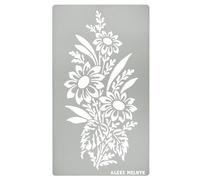 Aleks Melnyk No.273 Modello di stencil in metallo, per da Pitturare, per Mobili in Legno, Shabby, Ornamento, Fiori, Foglie, Vintage, Pirografia Legno